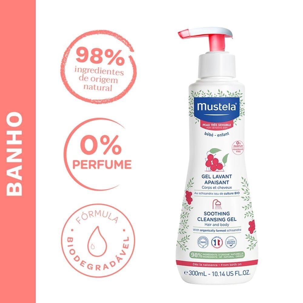Gel Lavante Mustela Bebê Calmante Pele Muito Sensível 300ml — imagem 4 | Farmácia Resyla