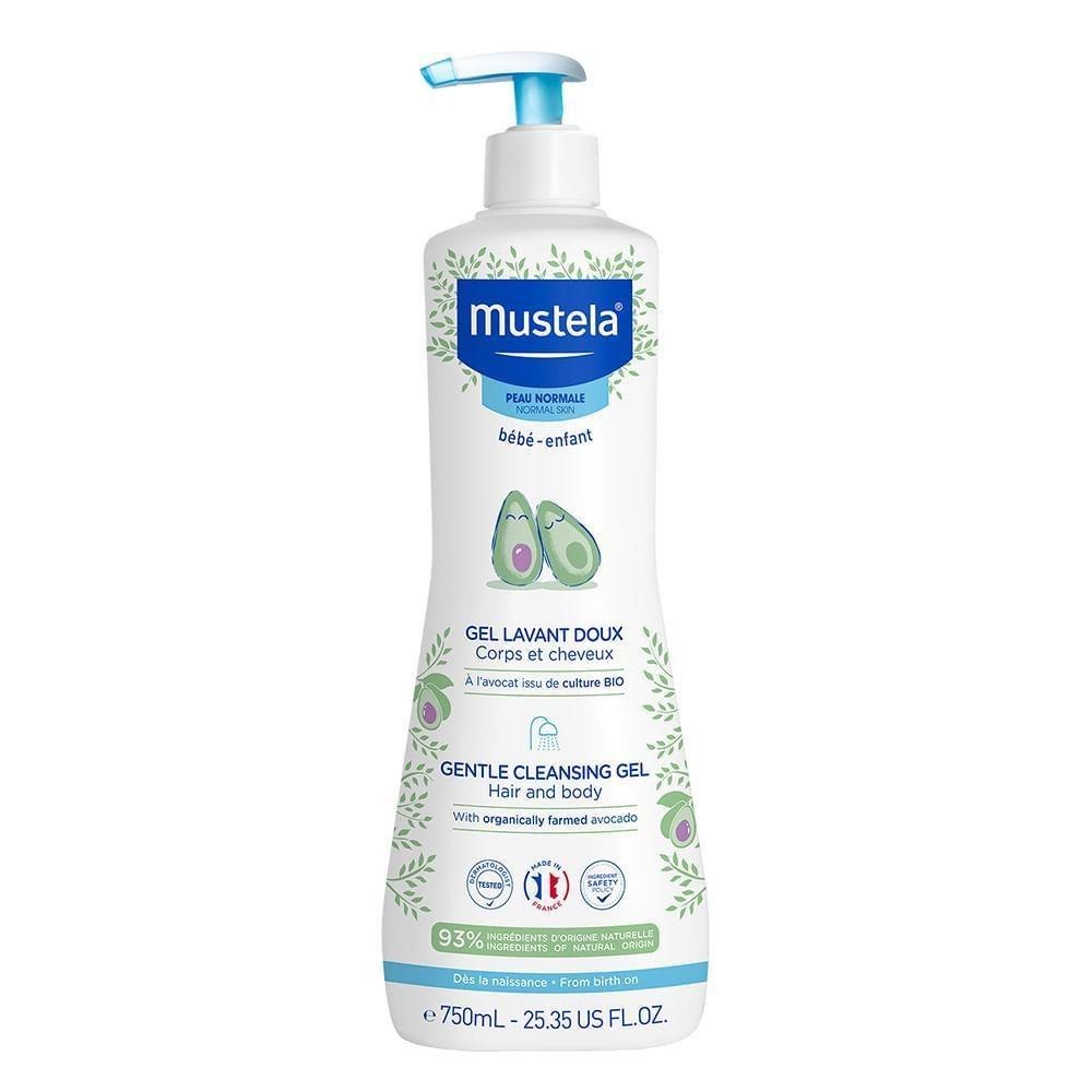 Gel Lavante Mustela Bebê Suave com Abacate Orgânico 750ml — Mustela | Farmácia Resyla