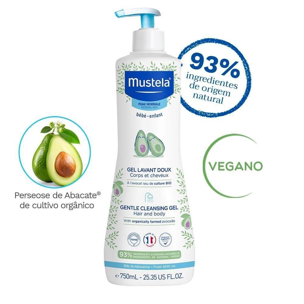 Gel Lavante Mustela Bebê Suave com Abacate Orgânico 750ml — imagem 2 | Farmácia Resyla