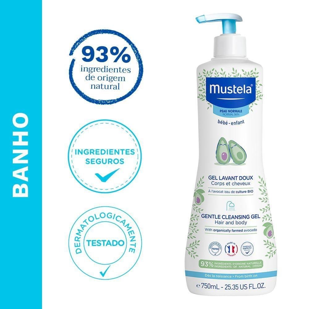 Gel Lavante Mustela Bebê Suave com Abacate Orgânico 750ml — imagem 4 | Farmácia Resyla