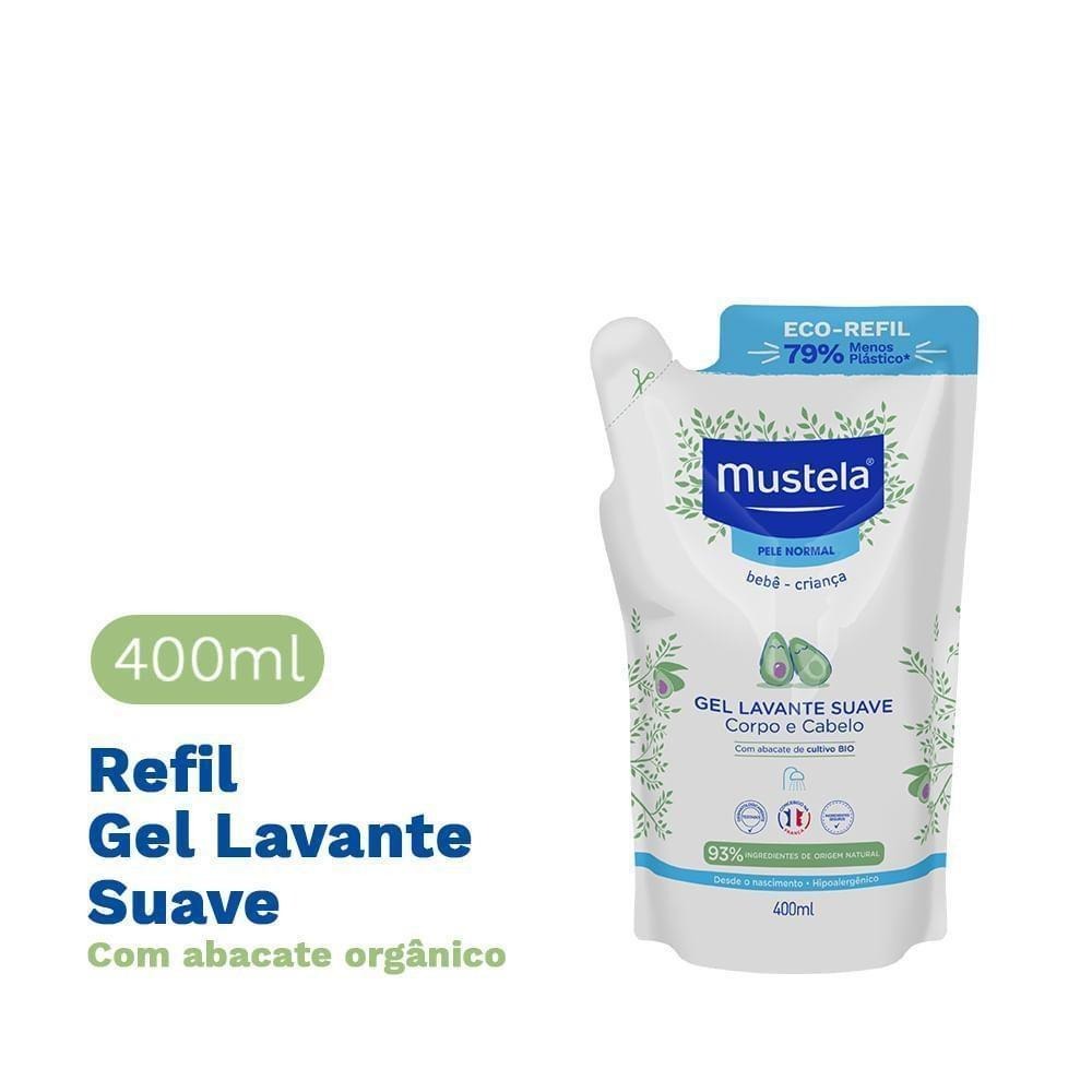Gel Lavante Mustela Bebê Suave Corpo e Cabelo 400ml — imagem 2 | Farmácia Resyla