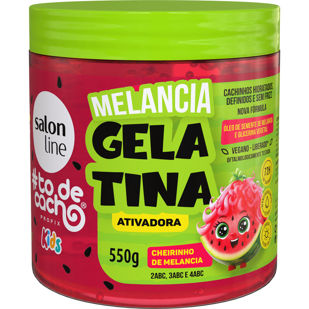 Gelatina Ativadora Salon Line Kids #ToDeCacho Melancia 550g — Salon Line | Farmácia Resyla