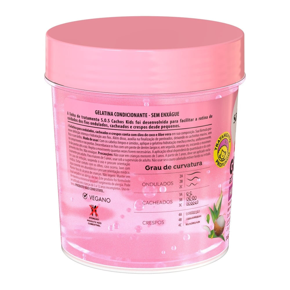 Gelatina Salon Line Sos Hidratação Kids 400g — imagem 2 | Farmácia Resyla