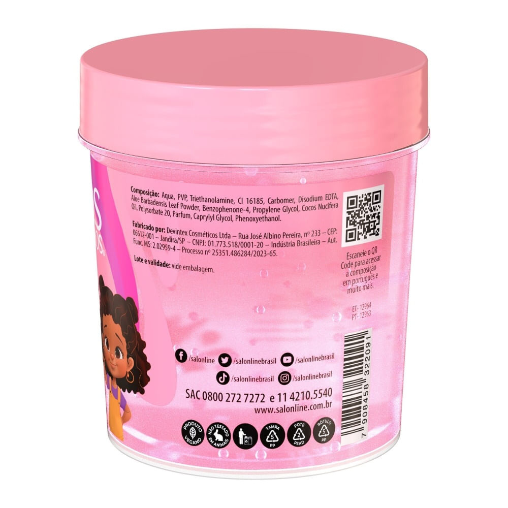 Gelatina Salon Line Sos Hidratação Kids 400g — imagem 3 | Farmácia Resyla