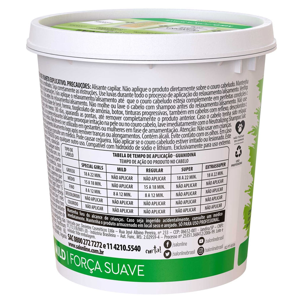 Guanidina Salon Line Tradicional Mild Força Suave 215g — imagem 3 | Farmácia Resyla