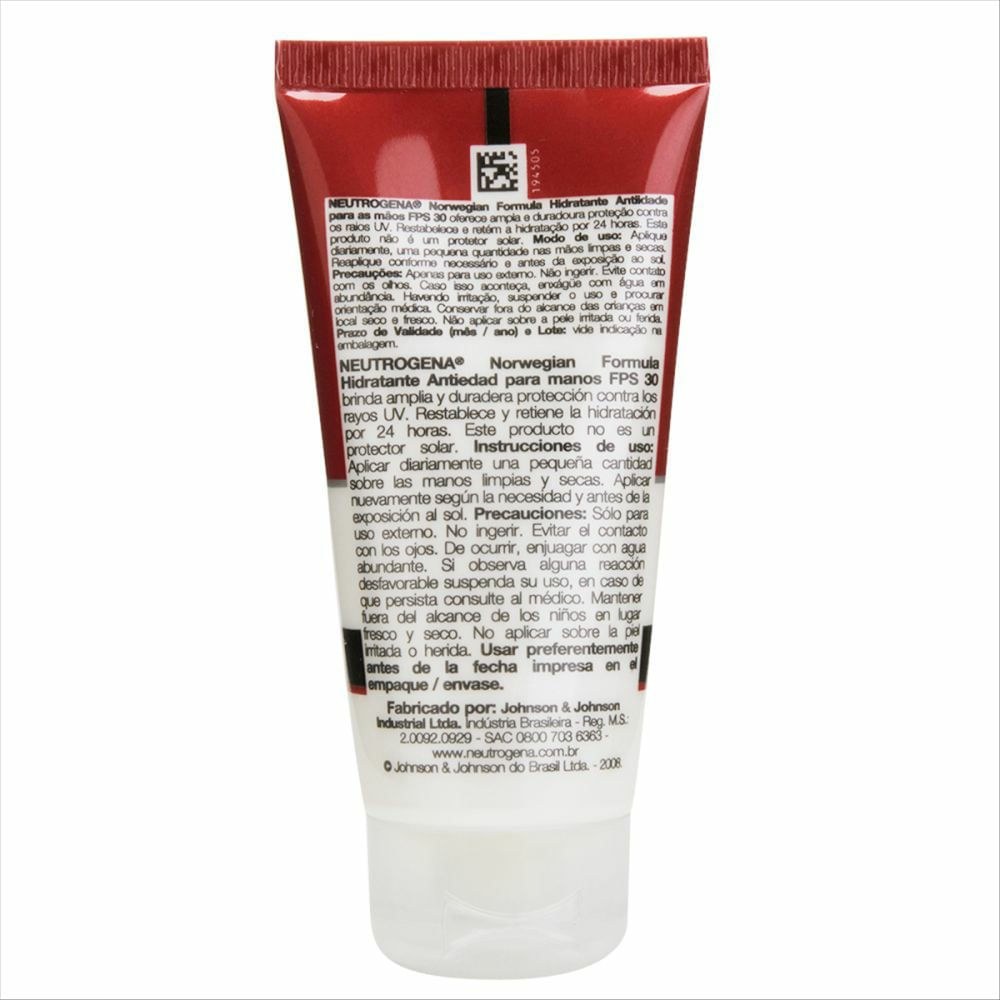 Hidratante anti-Idade Para mãos Neutrogena norwegian formula fps 30 56g — imagem 2 | Farmácia Resyla