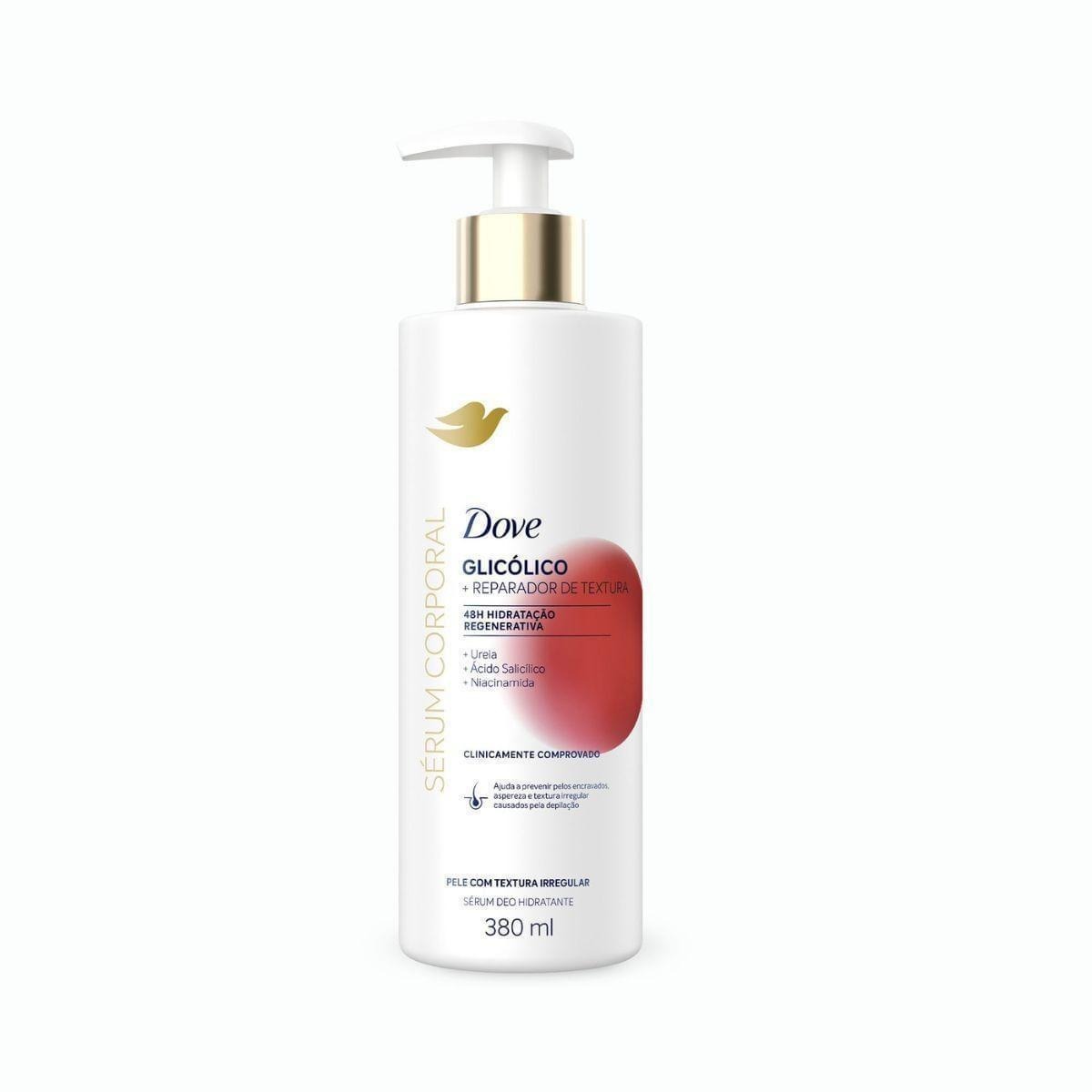 Hidratante Corporal Dove Sérum Glicólico + Reparador De Textura 380ml — Dove | Farmácia Resyla
