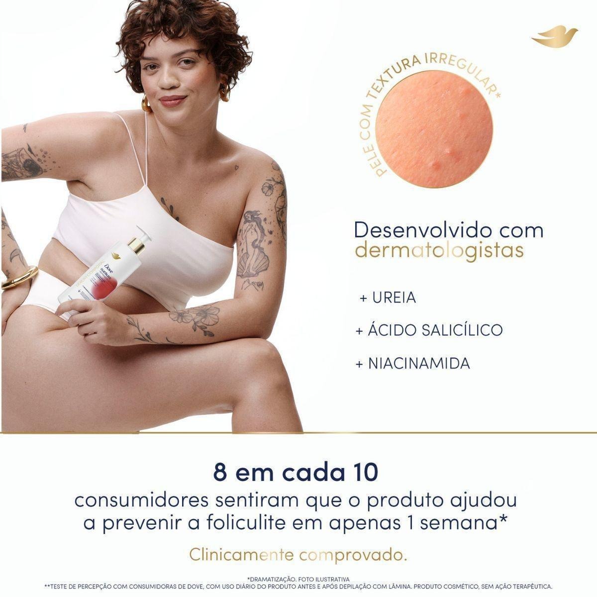 Hidratante Corporal Dove Sérum Glicólico + Reparador De Textura 380ml — imagem 4 | Farmácia Resyla
