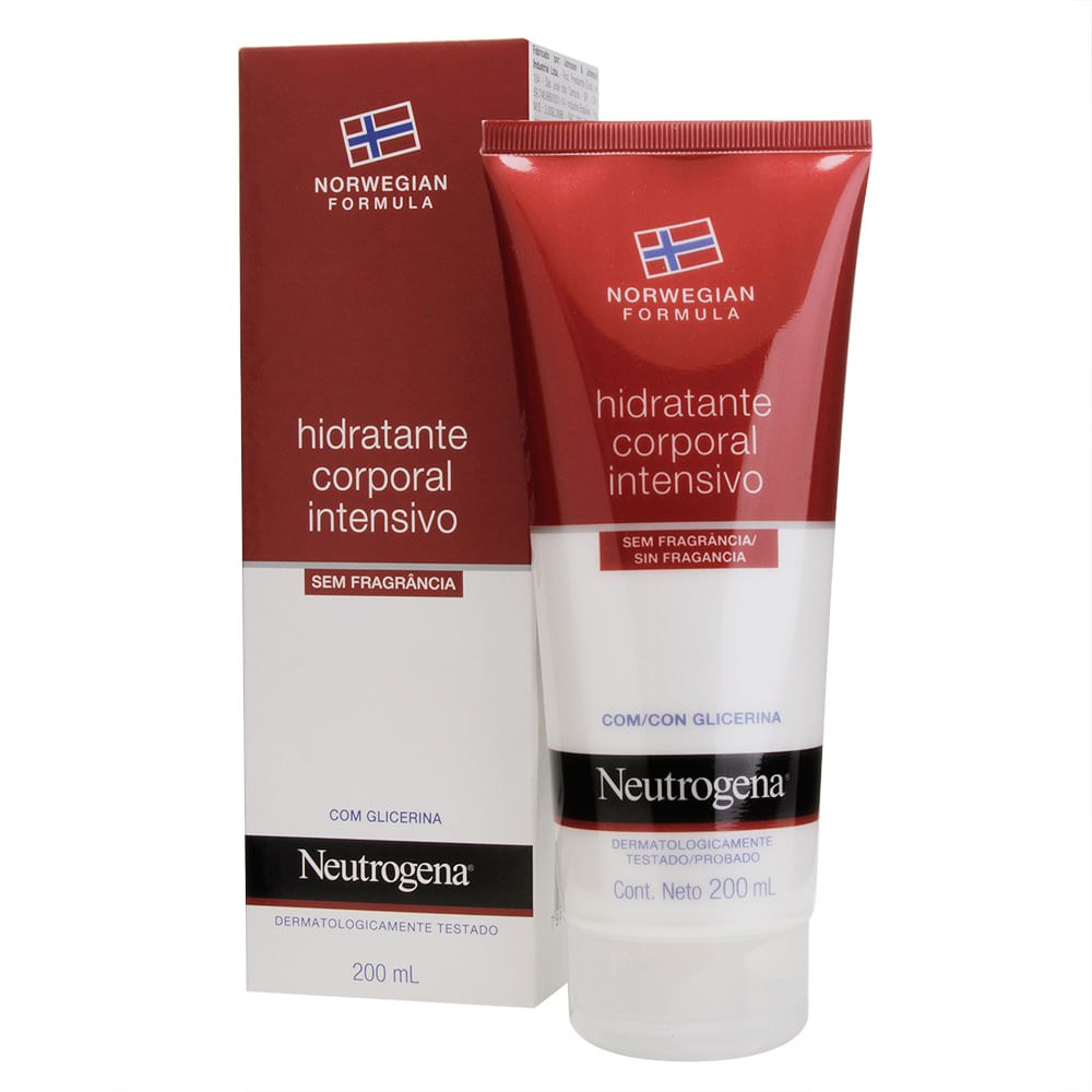 Hidratante corporal Neutrogena norwegian formula intensivo sem fragrância 200ml — Neutrogena | Farmácia Resyla
