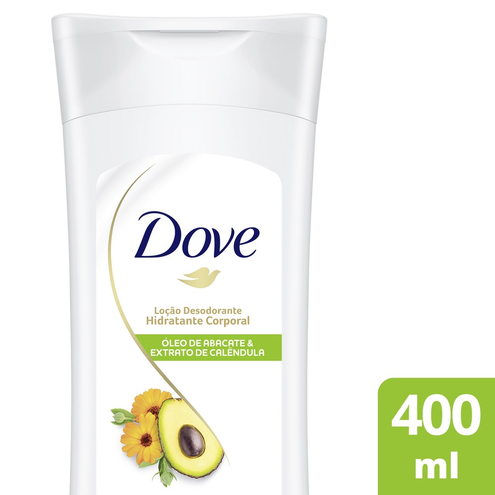 Hidratante Dove Óleo De Abacate & Extrato De Calêndula 72h Loção Desodorante 400ml — Dove | Farmácia Resyla