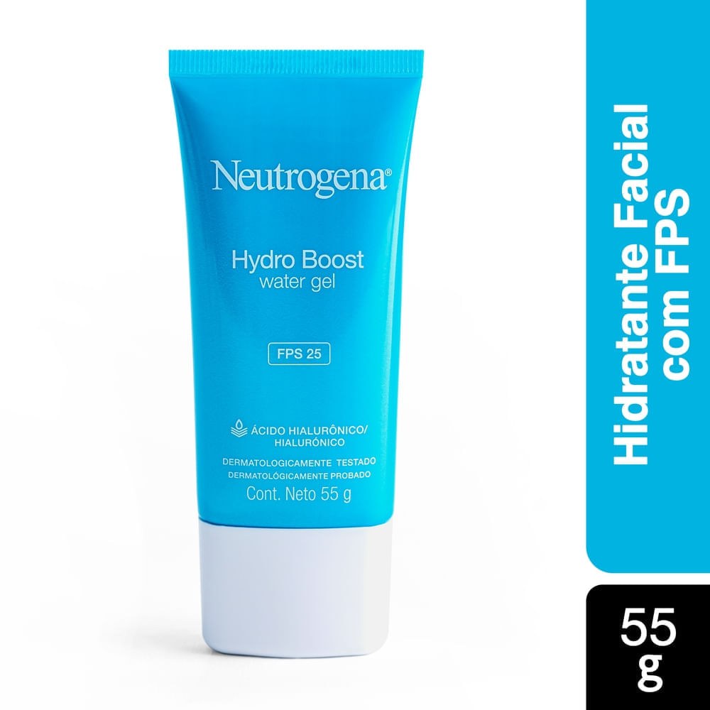 Hidratante Facial Neutrogena Hydro Boost Water Gel FPS 25 e Ácido Hialurônico 55g — Neutrogena | Farmácia Resyla
