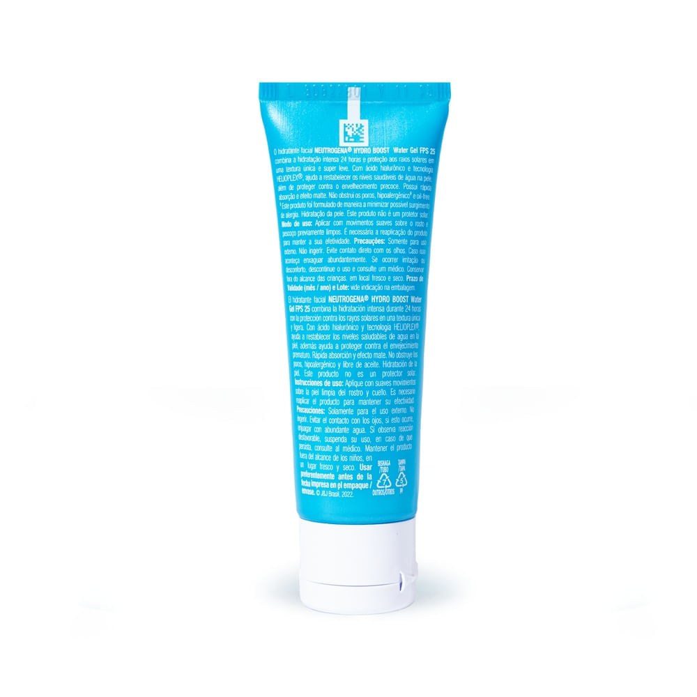 Hidratante Facial Neutrogena Hydro Boost Water Gel FPS 25 e Ácido Hialurônico 55g — imagem 2 | Farmácia Resyla