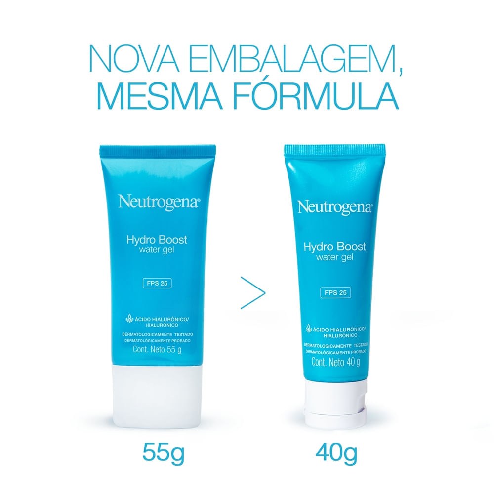 Hidratante Facial Neutrogena Hydro Boost Water Gel FPS 25 e Ácido Hialurônico 55g — imagem 3 | Farmácia Resyla