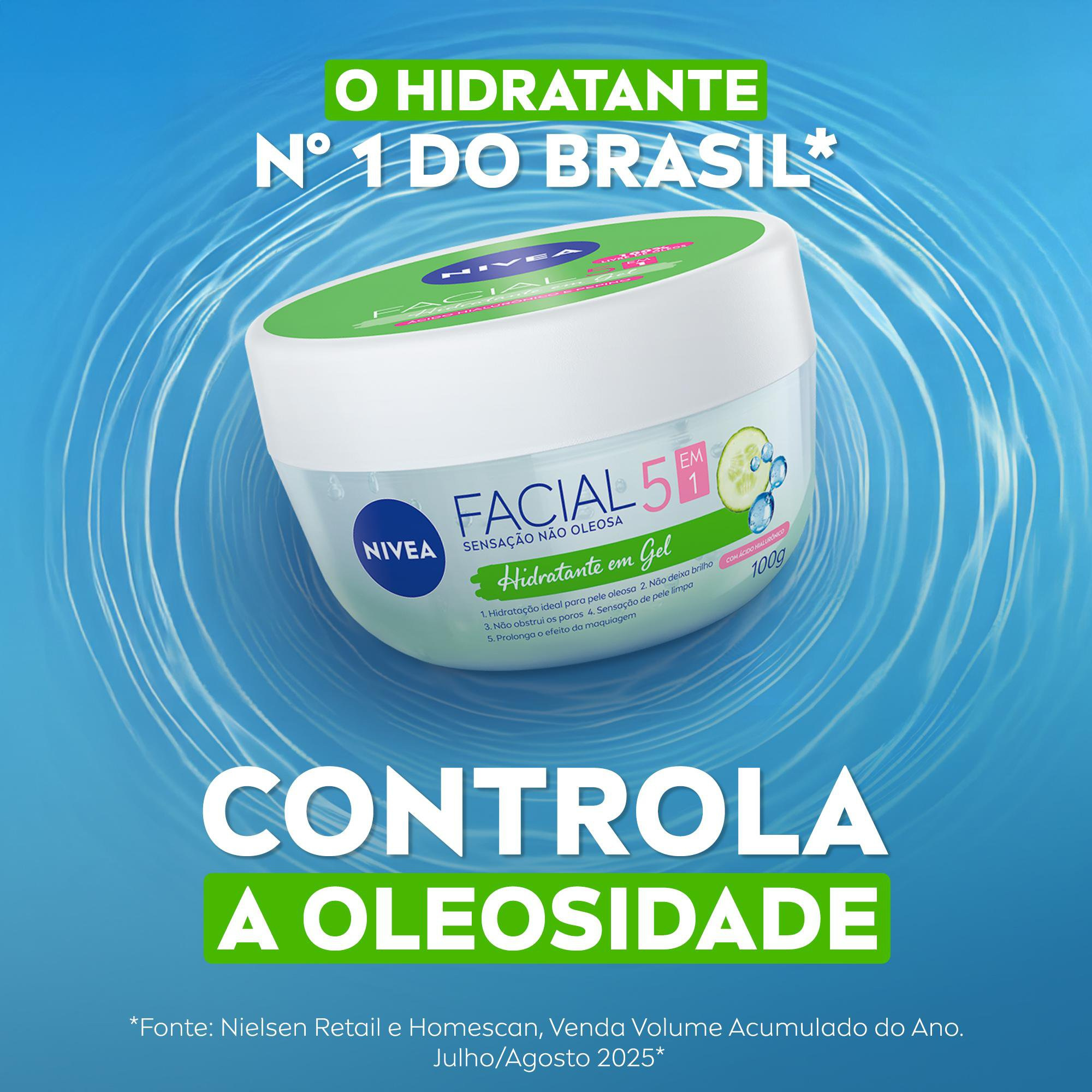 Hidratante Facial Nivea Ácido Hialurônico e Pepino Gel 100ml — imagem 3 | Farmácia Resyla
