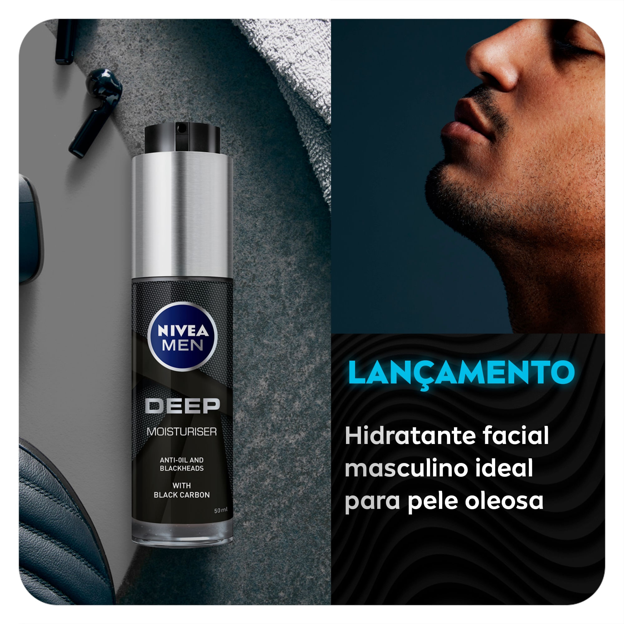 Hidratante Facial Nivea Men Deep Moisturiser 50ml — imagem 4 | Farmácia Resyla