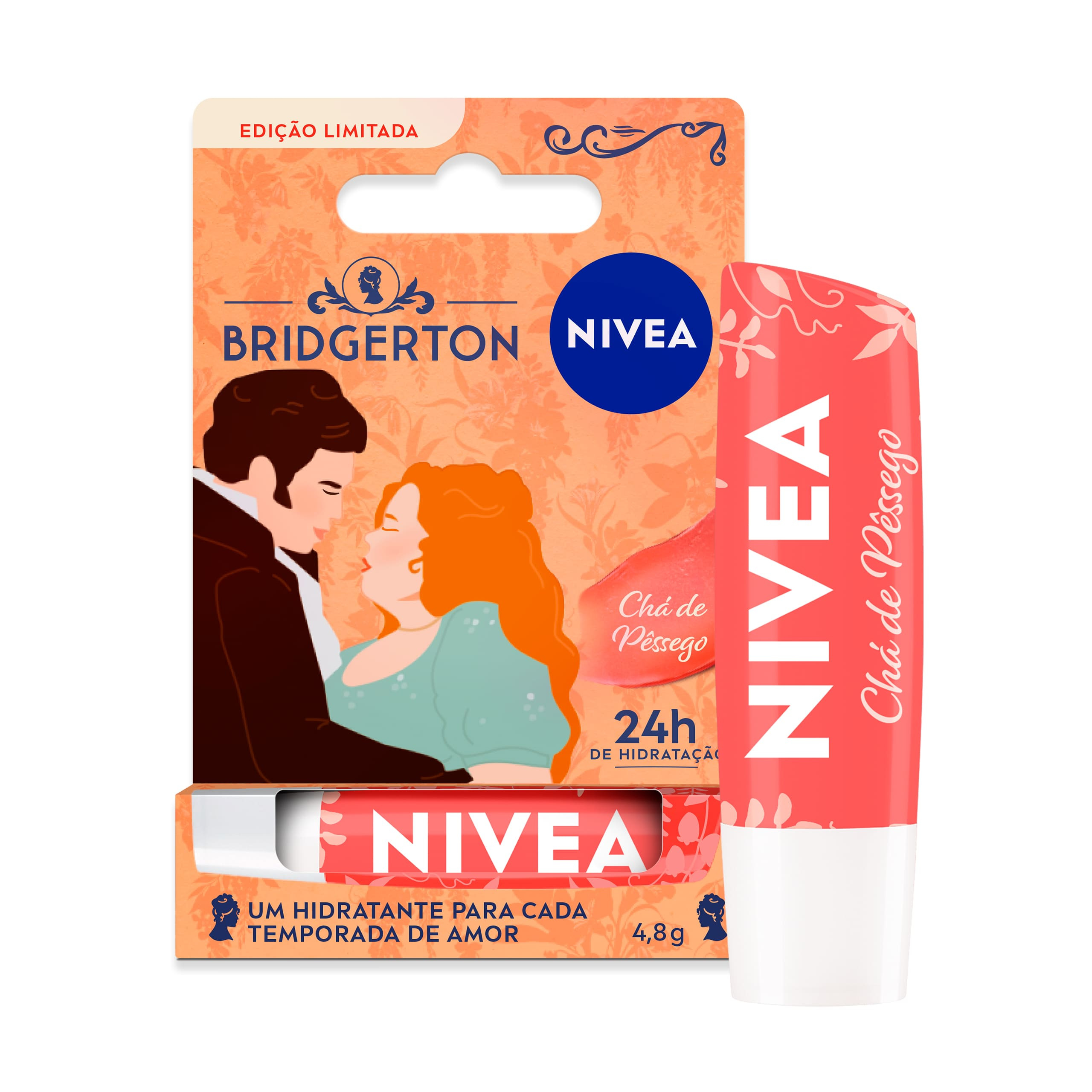 Hidratante Labial Nivea Chá De Pêssego Bridgerton 4,8g — imagem 2 | Farmácia Resyla