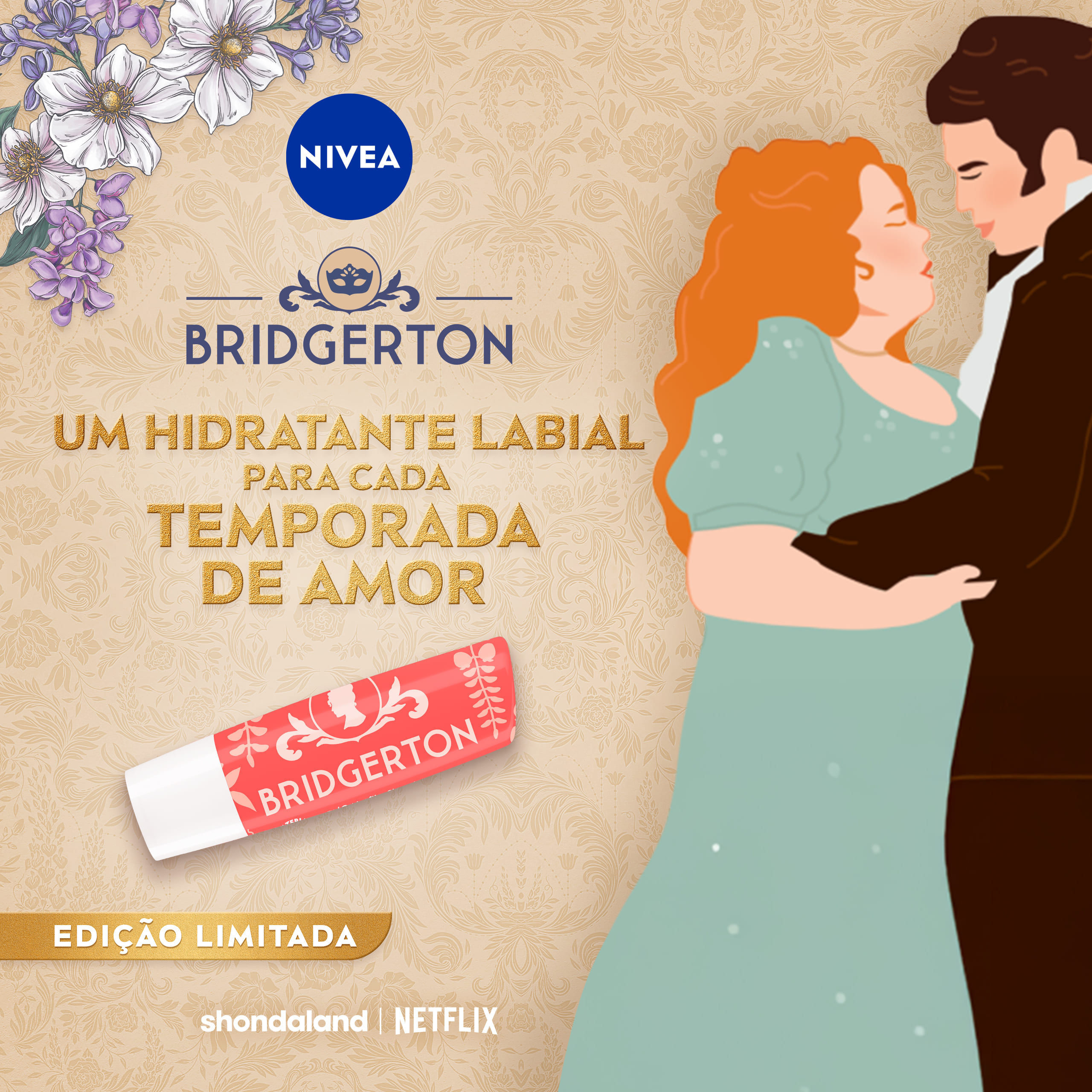 Hidratante Labial Nivea Chá De Pêssego Bridgerton 4,8g — imagem 3 | Farmácia Resyla