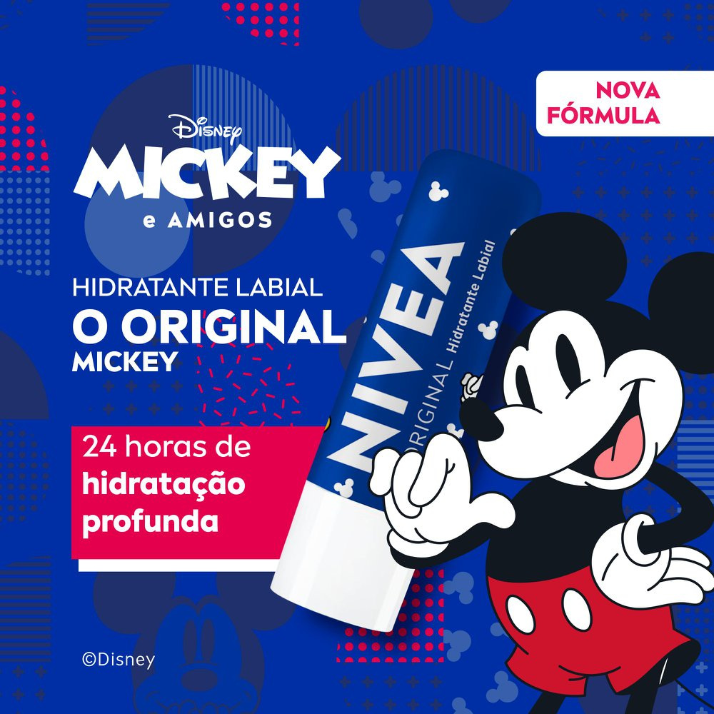 Hidratante Labial Nivea Disney Mickey e Amigo Original Care 4,8g — imagem 2 | Farmácia Resyla
