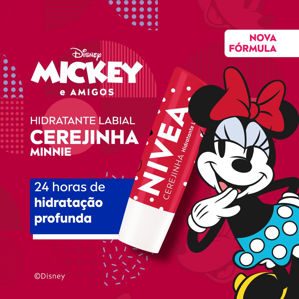 Hidratante Labial Nivea Disney Mickey e Amigos Cereja Shine 4,8g — imagem 2 | Farmácia Resyla