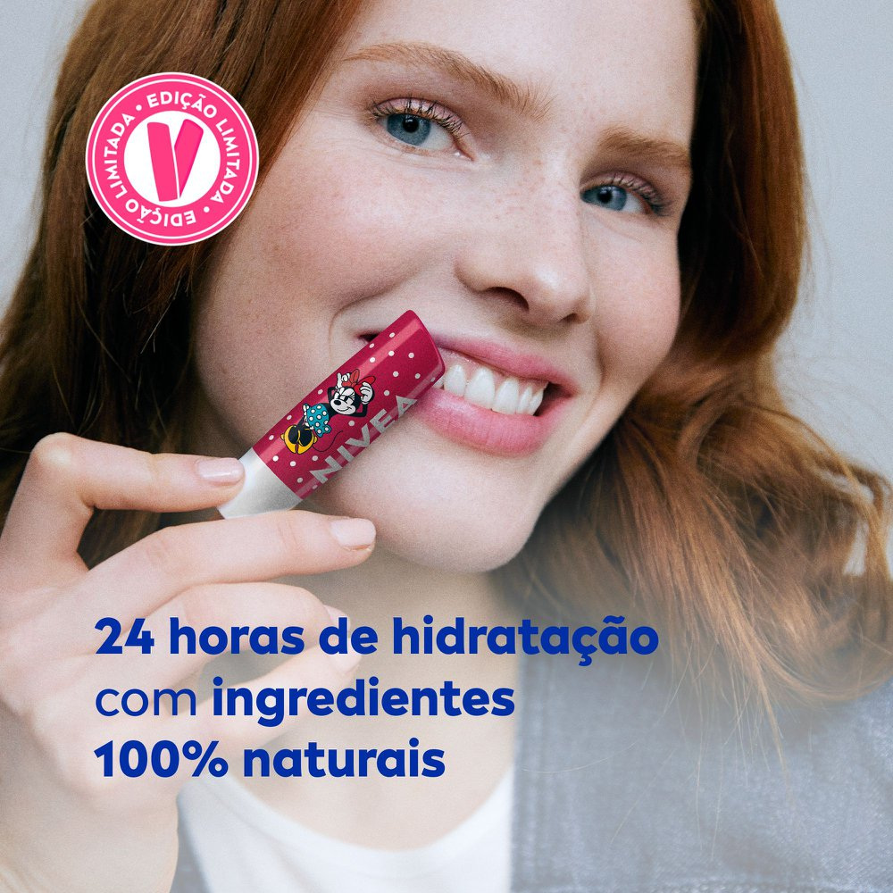 Hidratante Labial Nivea Disney Mickey e Amigos Cereja Shine 4,8g — imagem 3 | Farmácia Resyla