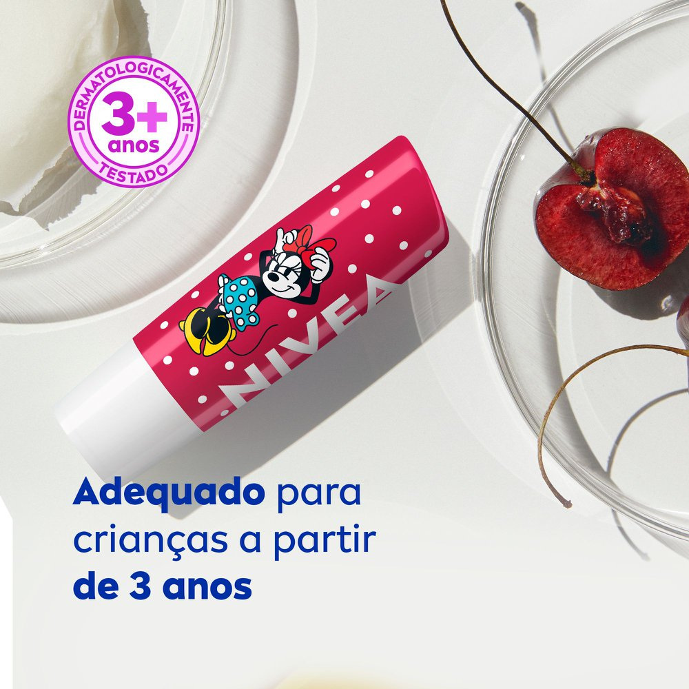 Hidratante Labial Nivea Disney Mickey e Amigos Cereja Shine 4,8g — imagem 4 | Farmácia Resyla