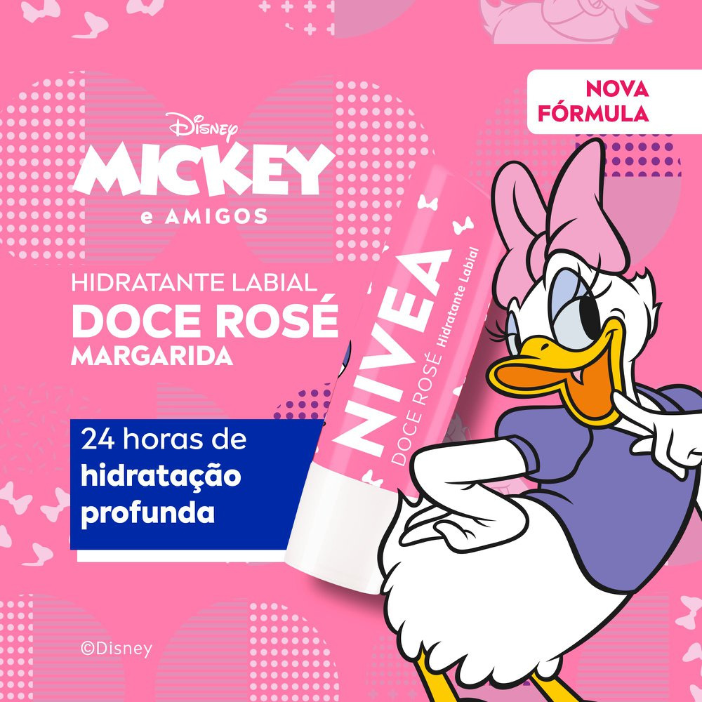Hidratante Labial Nivea Disney Mickey e Amigos Doce Rose 4,8g — imagem 2 | Farmácia Resyla