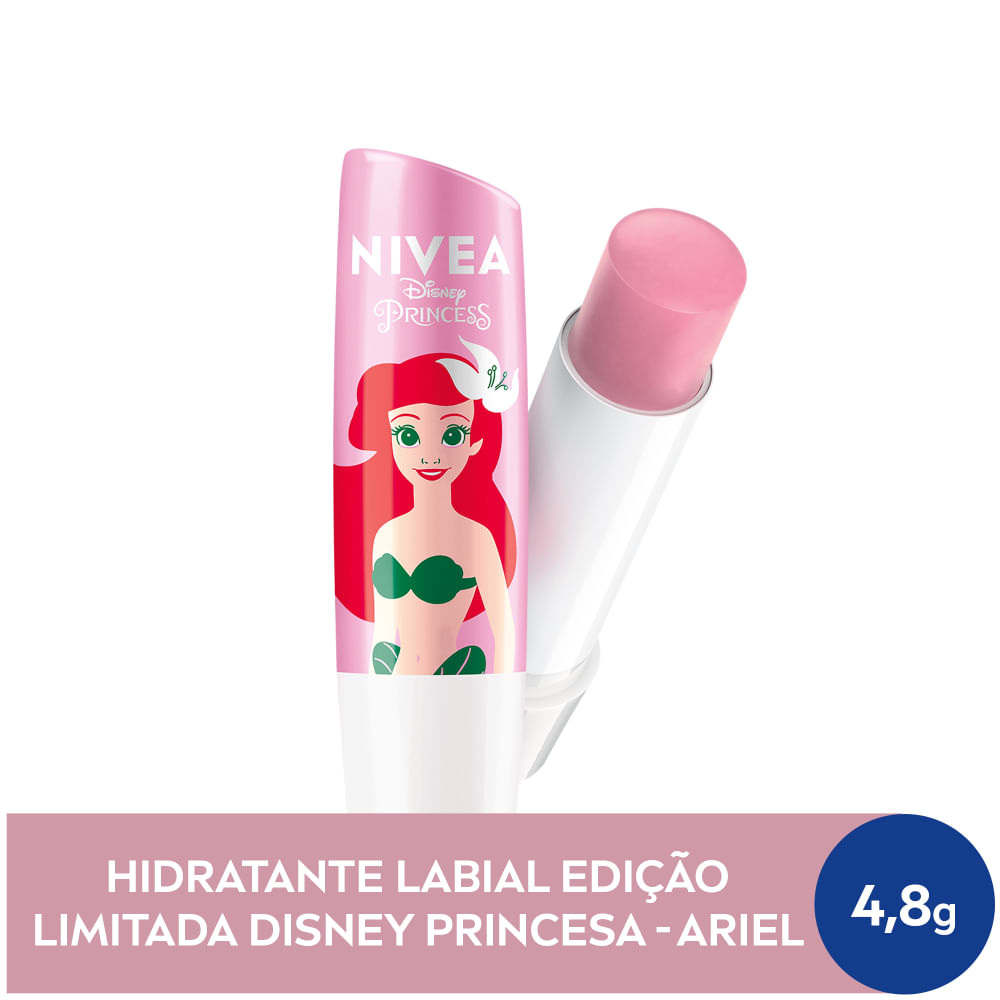 Hidratante Labial Nivea Disney Princess Ariel Pérola Shine 4,8g — imagem 2 | Farmácia Resyla