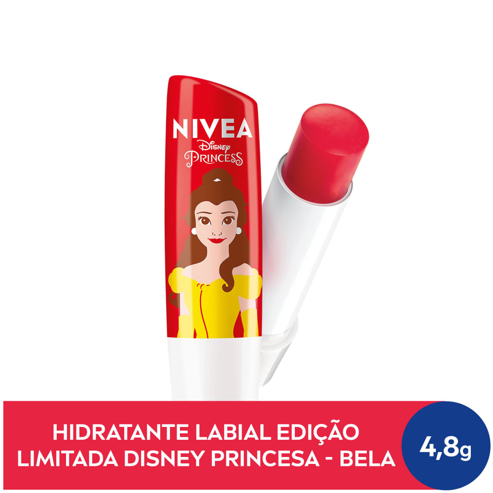 Hidratante Labial Nivea Disney Princess Bela Morango Shine 4,8g — imagem 2 | Farmácia Resyla