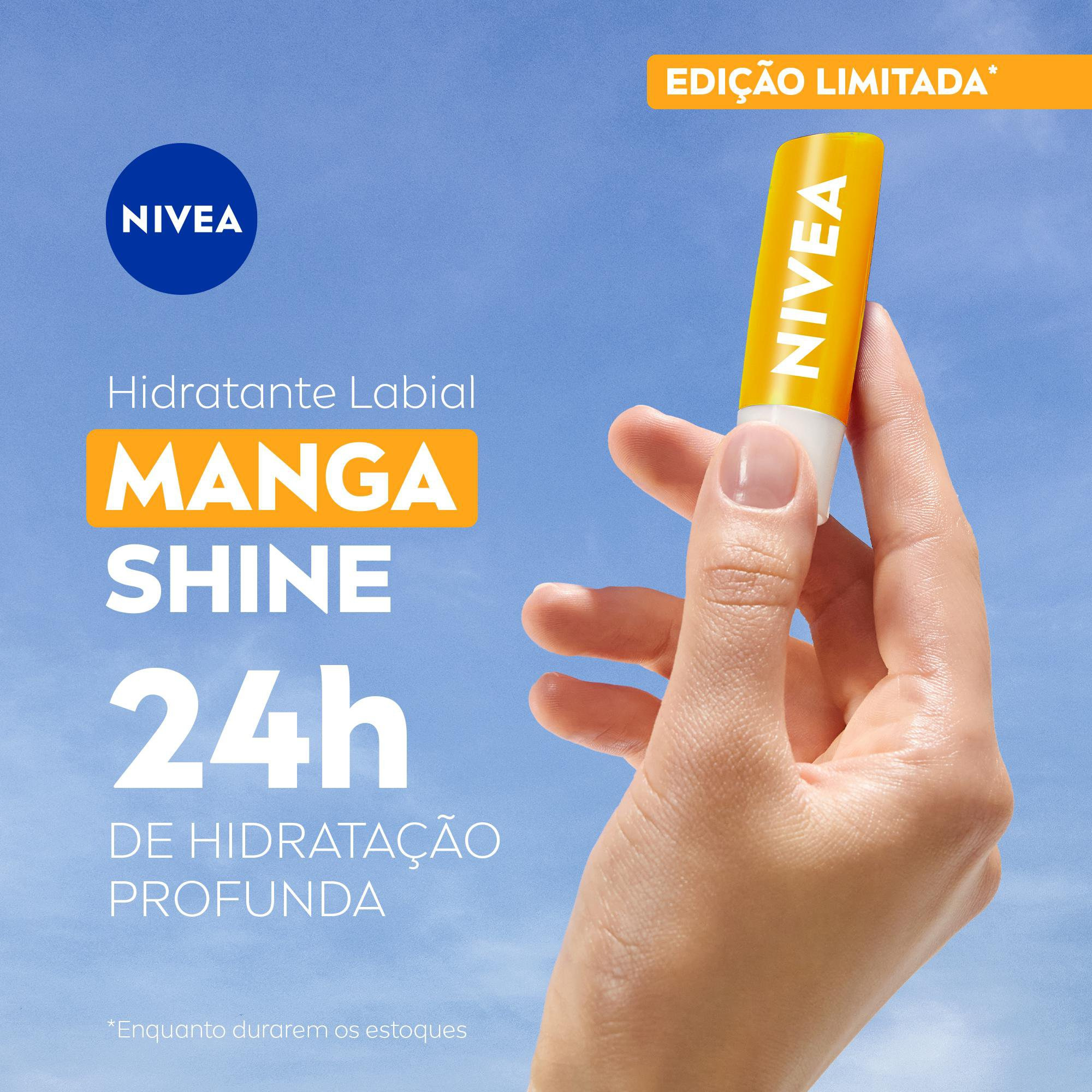 Hidratante Labial Nivea Manga Shine Com Manteiga De Karité E Óleos De Origem Natural 4,8g Edição Limitada — imagem 3 | Farmácia Resyla