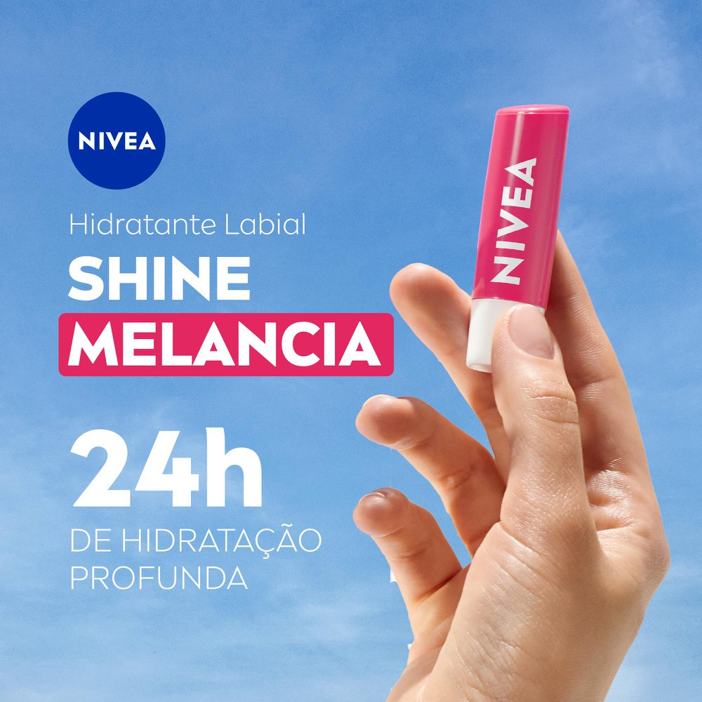 Hidratante Labial Nivea Melancia Shine 4,8g — imagem 2 | Farmácia Resyla