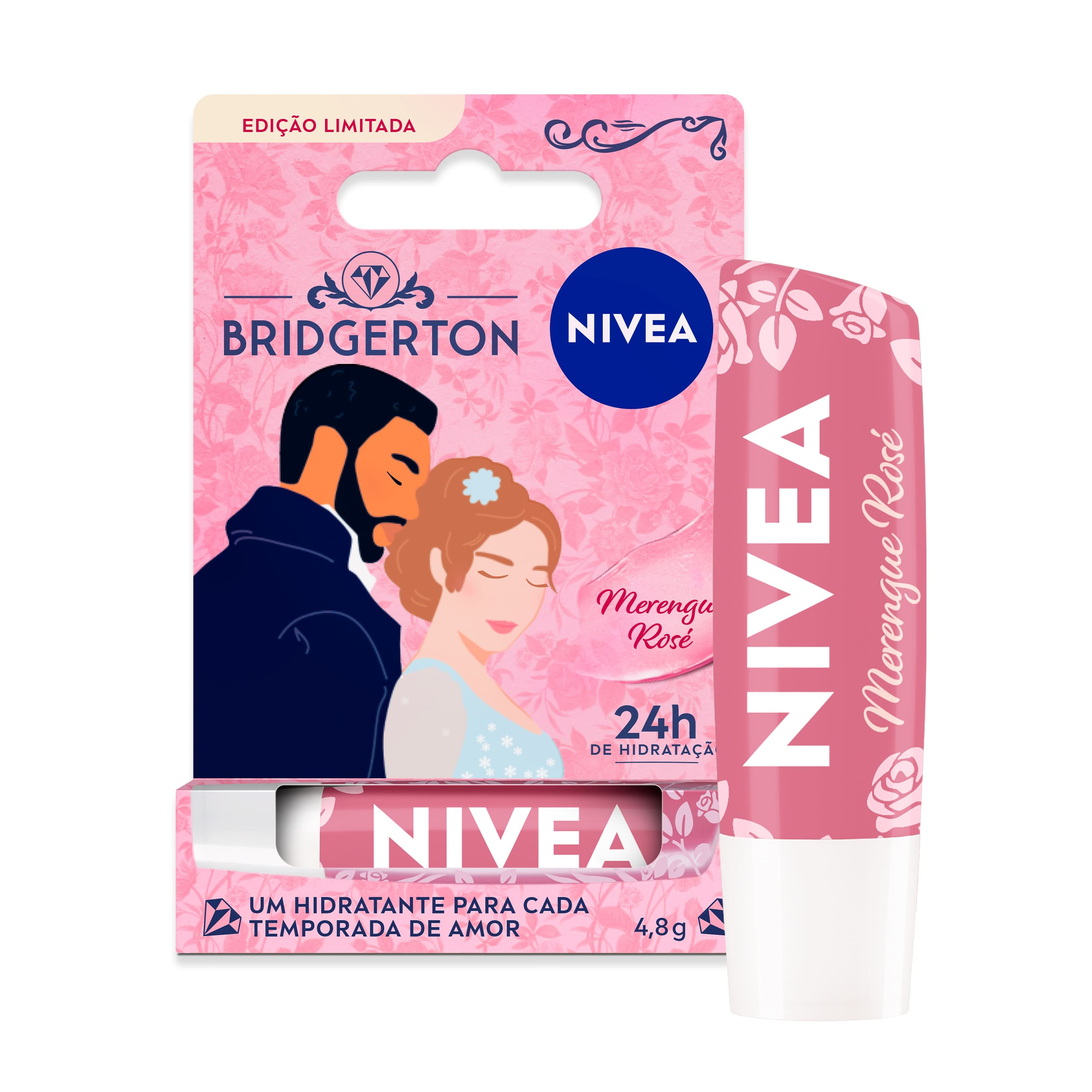 Hidratante Labial Nivea Merengue Rosé Bridgerton 4,8g — imagem 2 | Farmácia Resyla