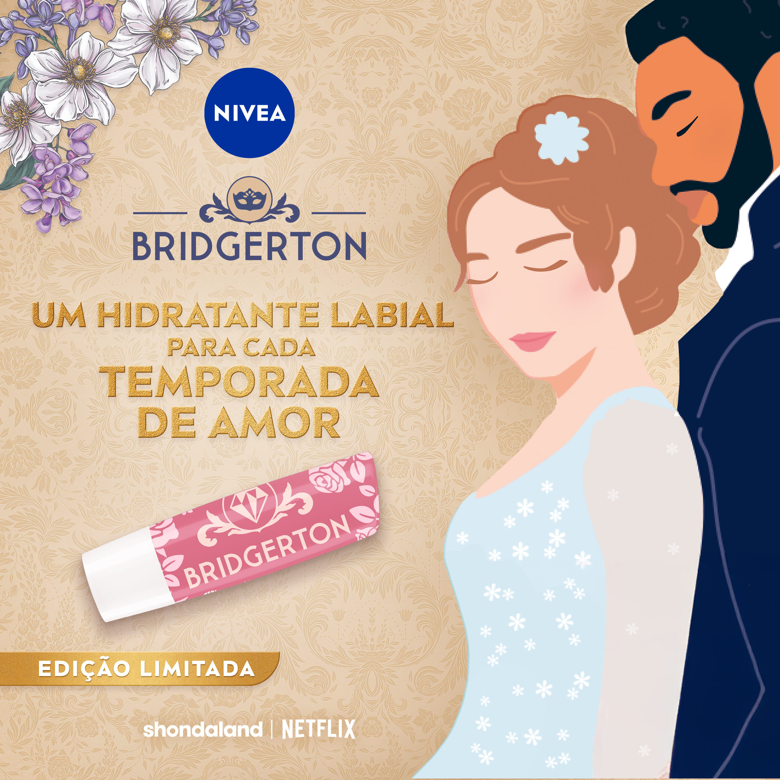 Hidratante Labial Nivea Merengue Rosé Bridgerton 4,8g — imagem 3 | Farmácia Resyla