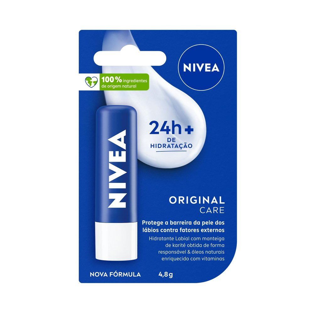 Hidratante Labial Nivea Original Care 4,8g — Nivea | Farmácia Resyla