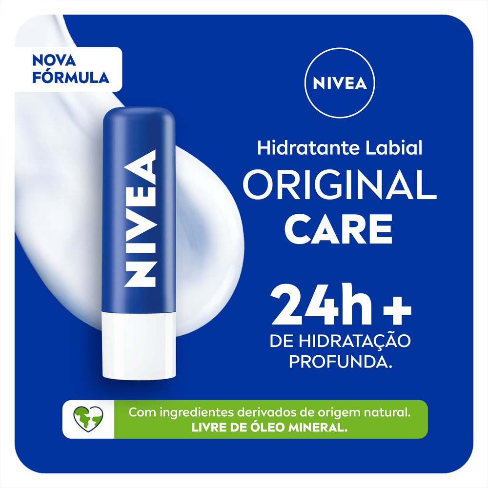 Hidratante Labial Nivea Original Care 4,8g — imagem 2 | Farmácia Resyla