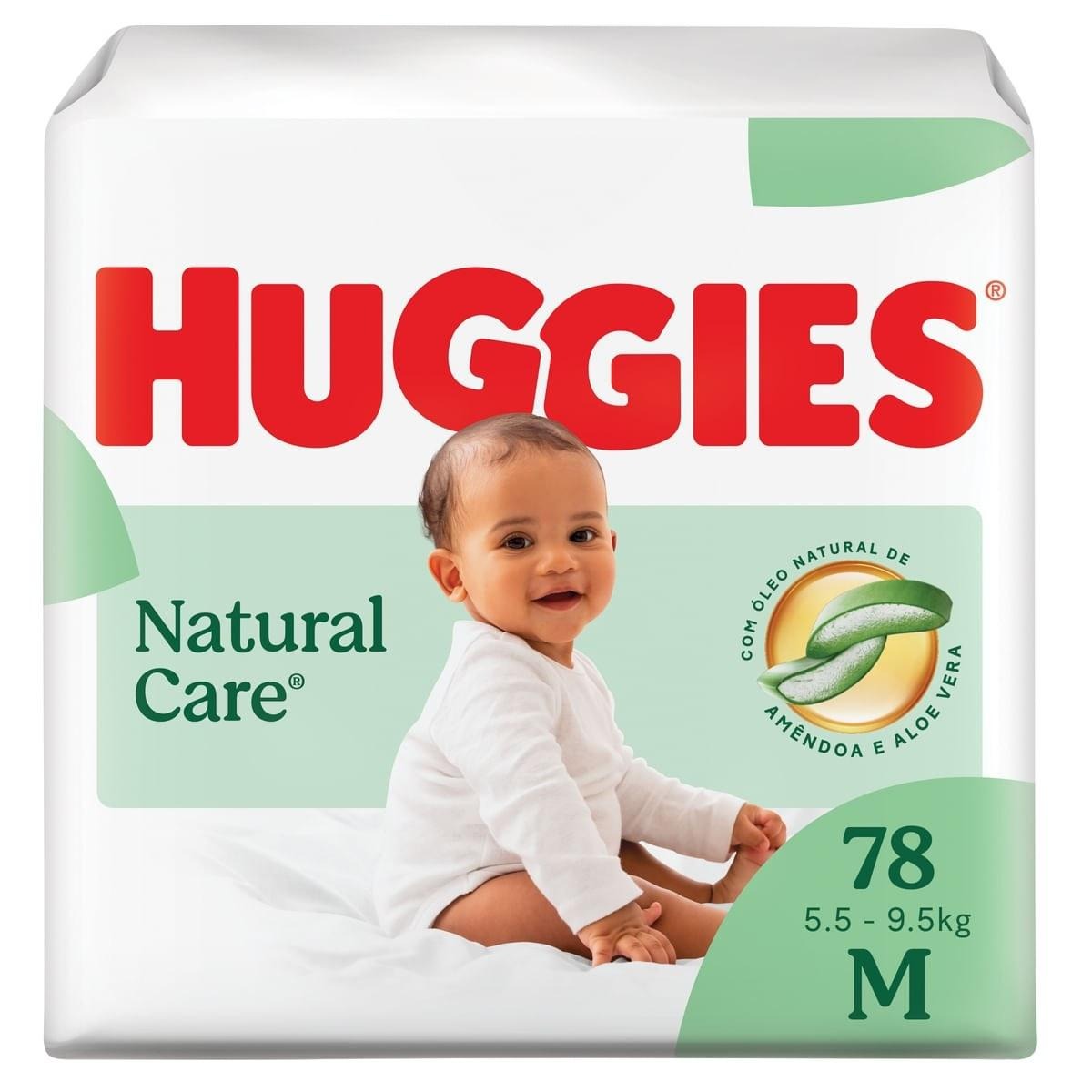 Huggies Fralda Descartável Premium Natural Care M - 78 Un — Huggies | Farmácia Resyla