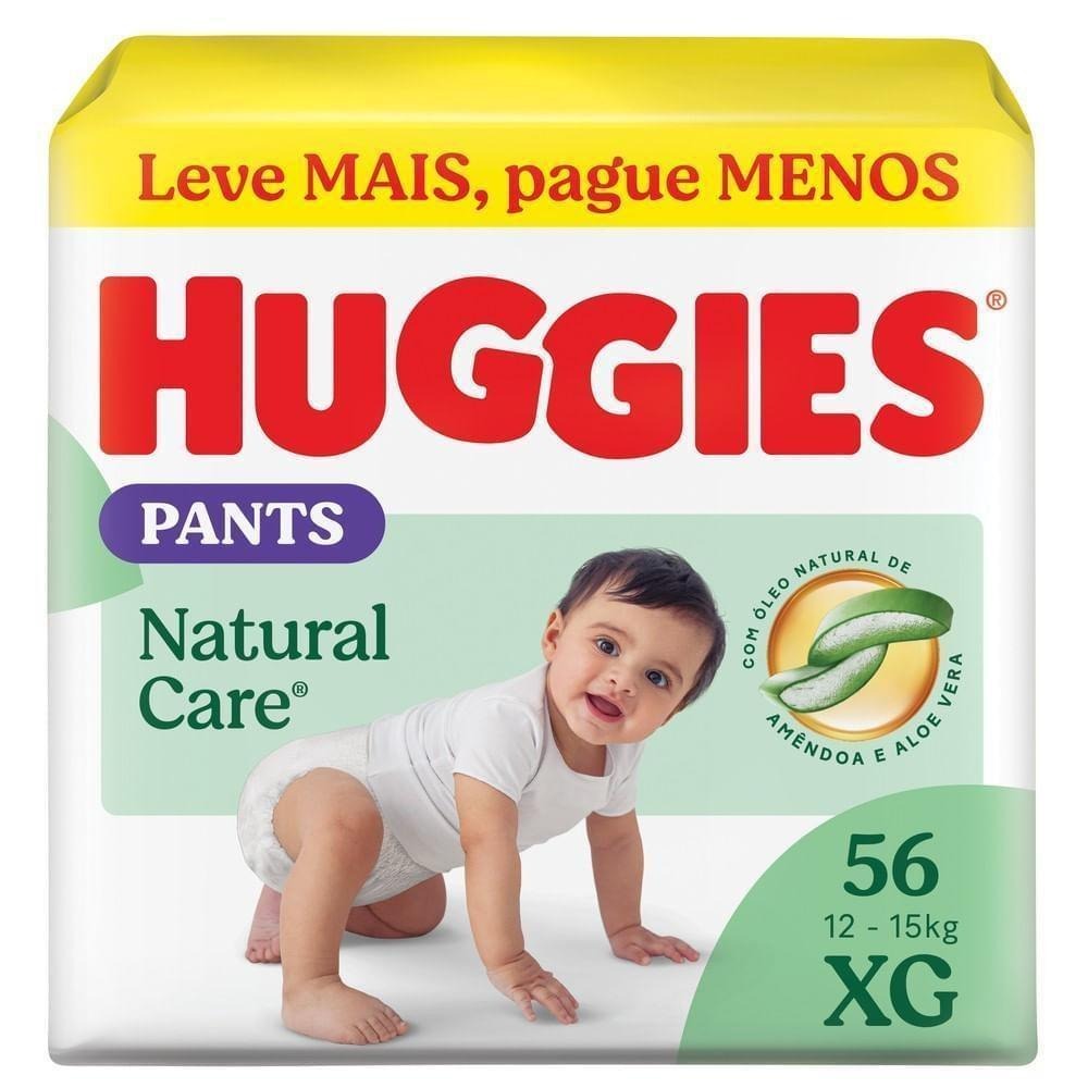 Huggies Fralda Pants Premium Natural Care XG - 56 Un — Huggies | Farmácia Resyla