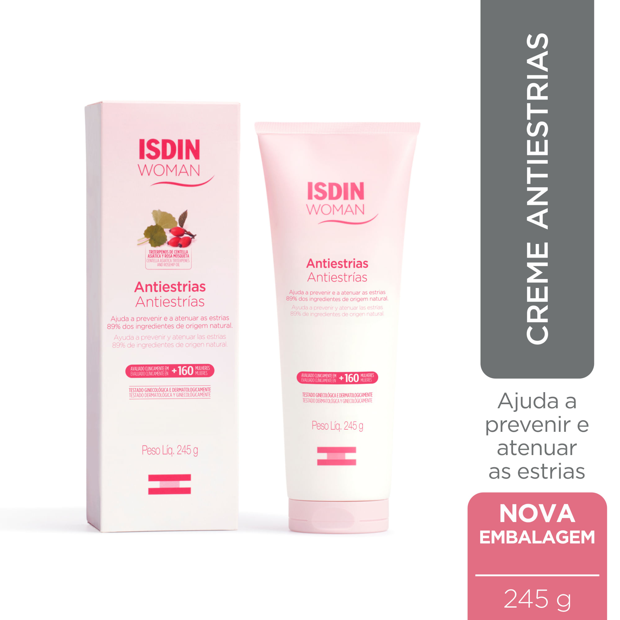 ISDIN Creme Corporal Woman Antiestrias Apto para Grávidas - 245g — Isdin | Farmácia Resyla