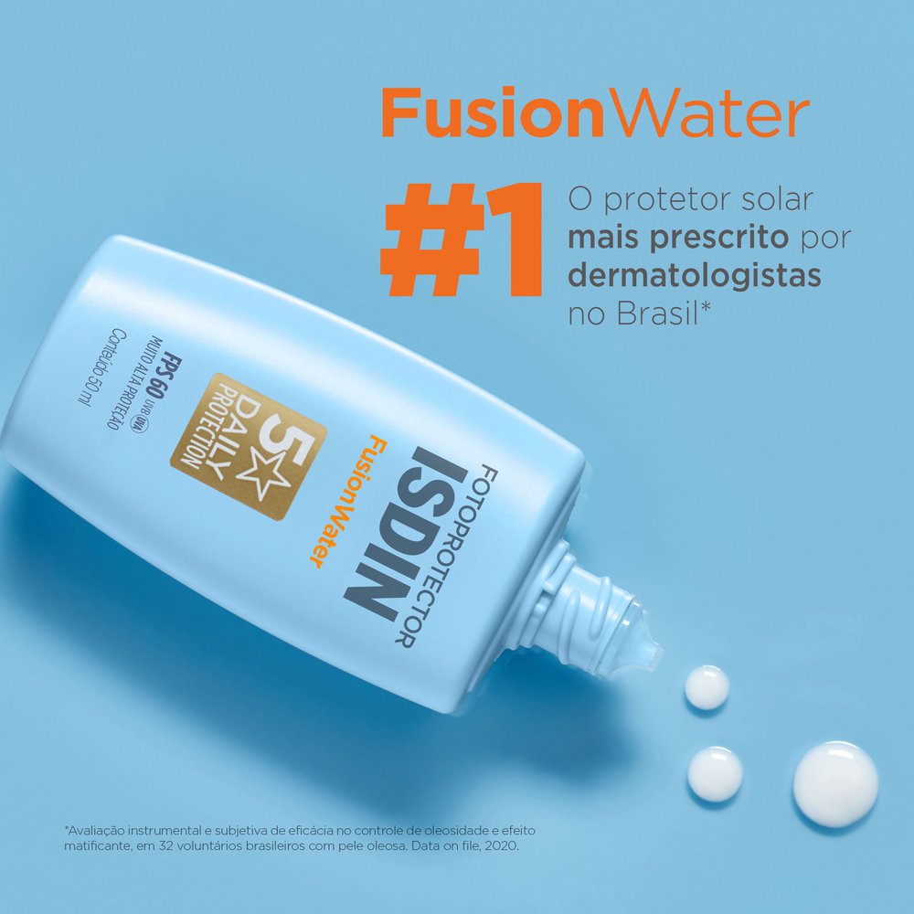 ISDIN Protetor Solar Facial Fusion Water 5 Stars Sem Cor FPS 60 - 50ml — imagem 4 | Farmácia Resyla