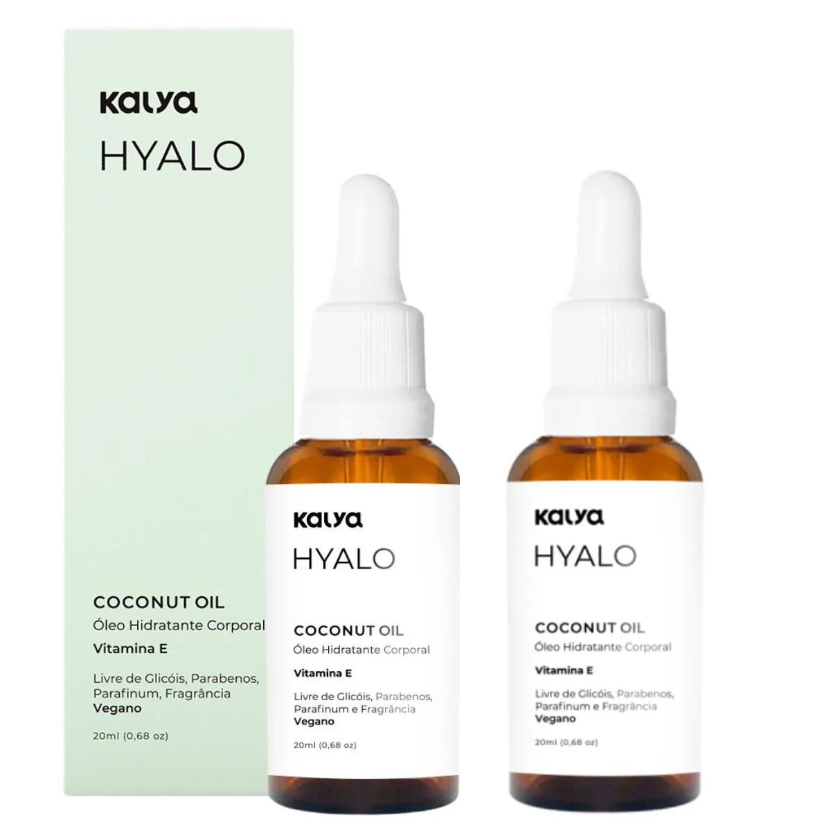 2 hyalo coconut hidratante corporal puro 20ml - kalya — | Farmácia Resyla