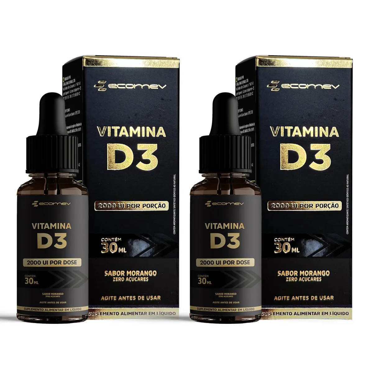 2Un Vitamina D3 2.000Ui em Gotas 30Ml - Sabor Morango — | Farmácia Resyla
