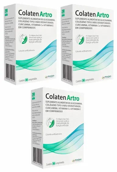 3 Caixas Colaten Artro - Suplemento Para Articulações - 30 Comprimidos — | Farmácia Resyla