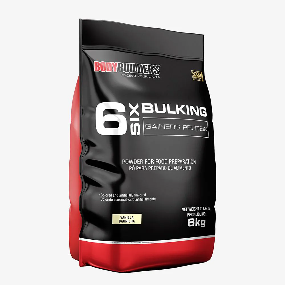 6 Six Bulking Gainers Protein 6kg – Bodybuilders Baunilha — | Farmácia Resyla