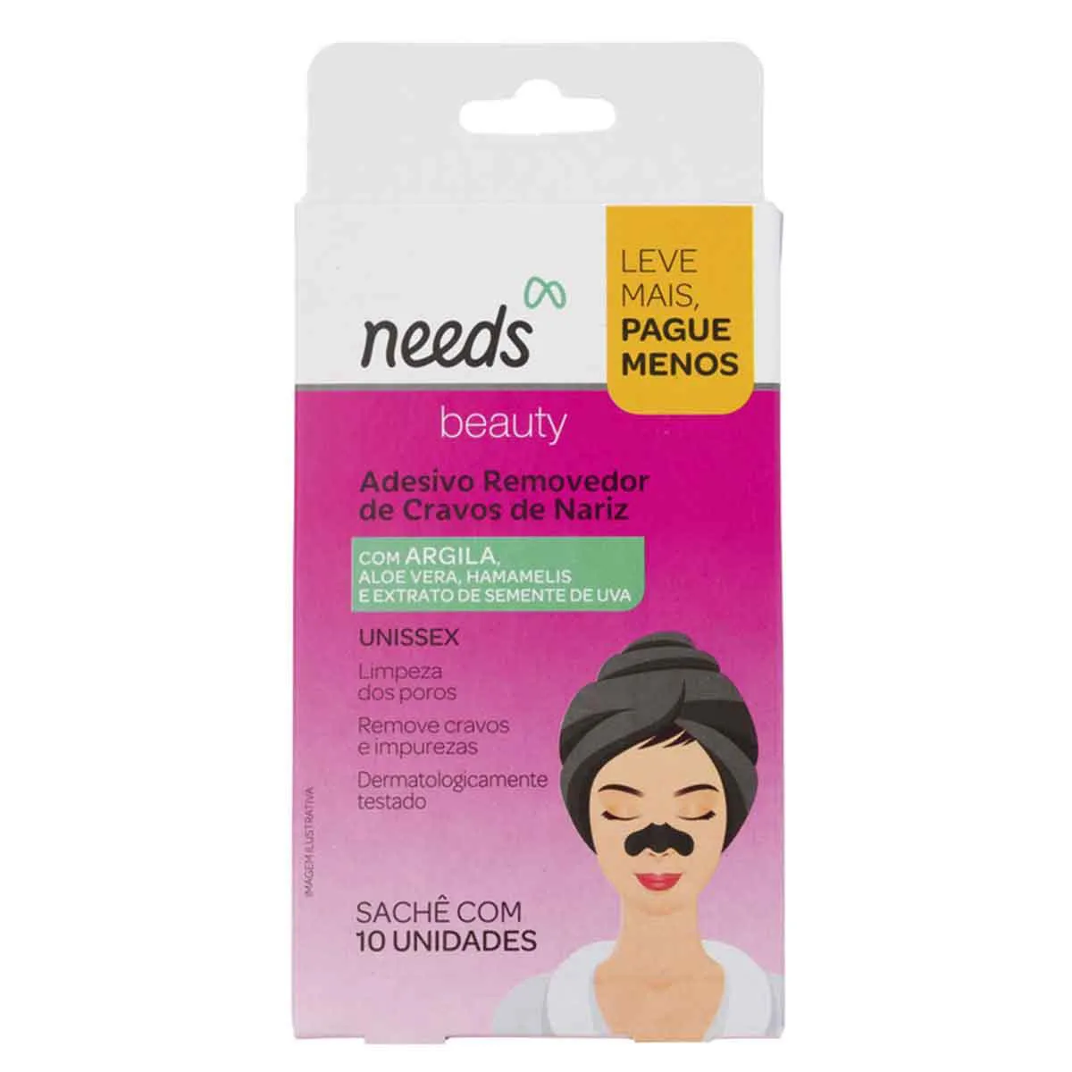 Adesivo Removedor de Cravos Needs Beauty 10 Unidades — Needs | Farmácia Resyla