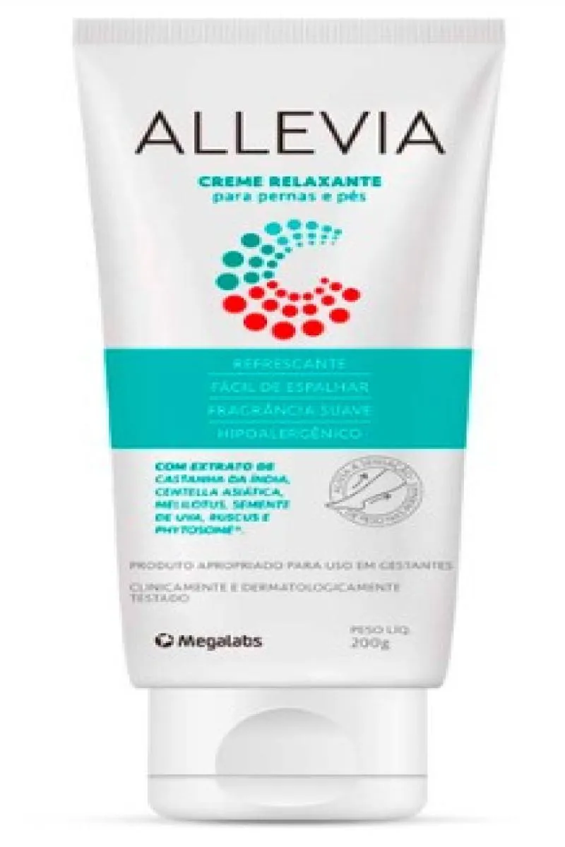 Allevia Creme Relaxante para Pernas e Pés 200g — | Farmácia Resyla
