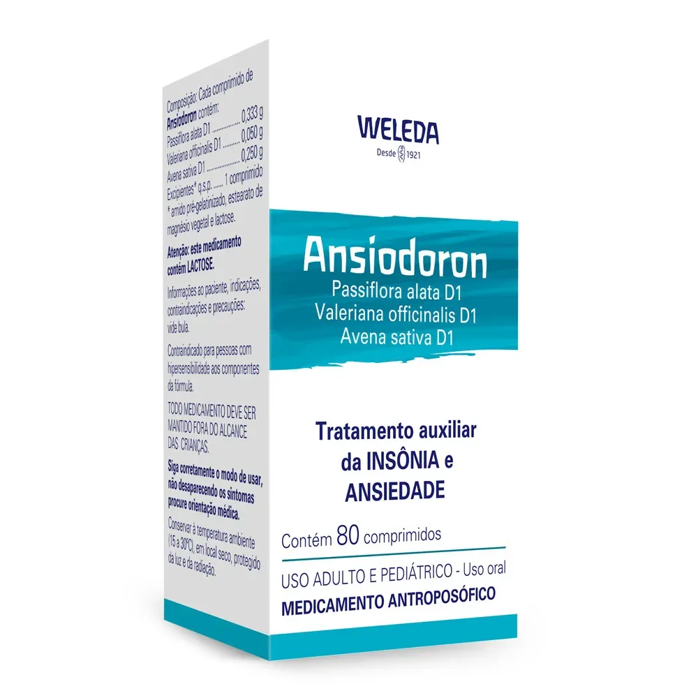 Ansiodoron Weleda 80 comprimidos — Weleda | Farmácia Resyla