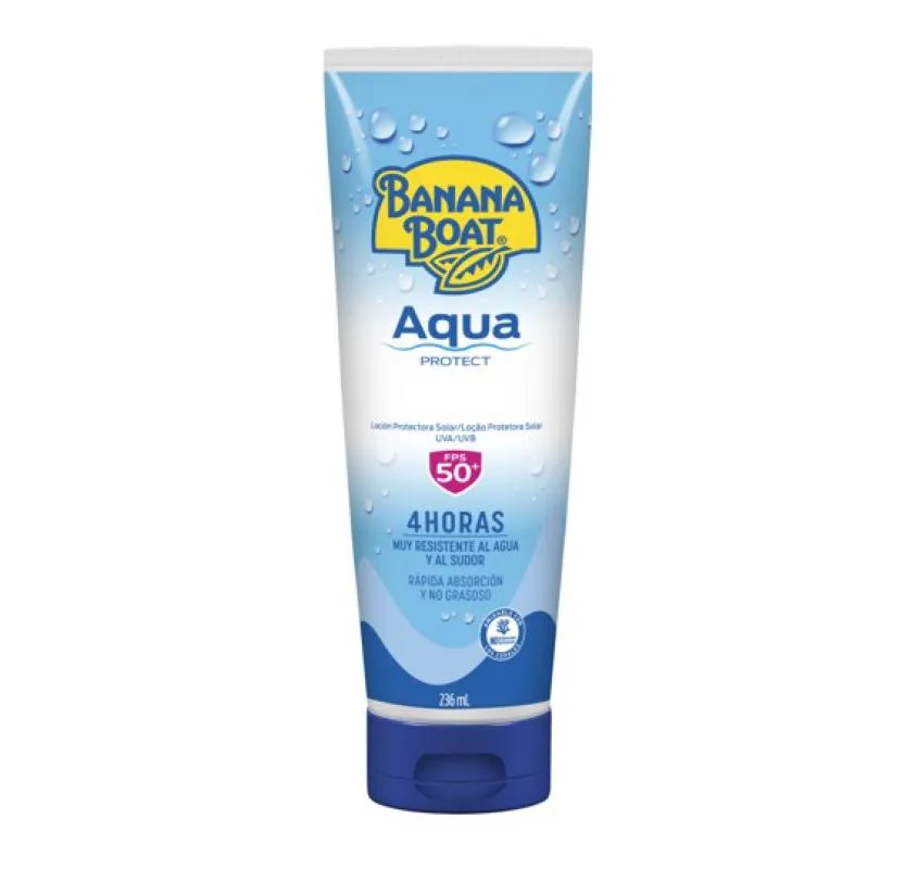 Banana Boat Aqua Protection Protetor Solar Fps50+ 236ml — Nan | Farmácia Resyla