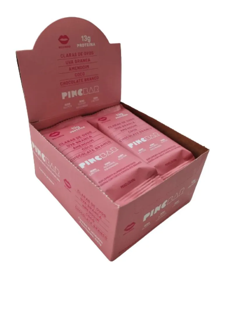 Barra de Proteína Beijinho sem Açúcar 50G Pincbar 12 unidades — Pincbar | Farmácia Resyla