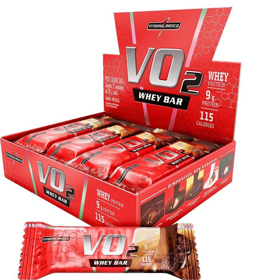 Barra de Proteína Vo2 Slim Integralmédica Cookies 30g 12 unidades — Integralmedica | Farmácia Resyla