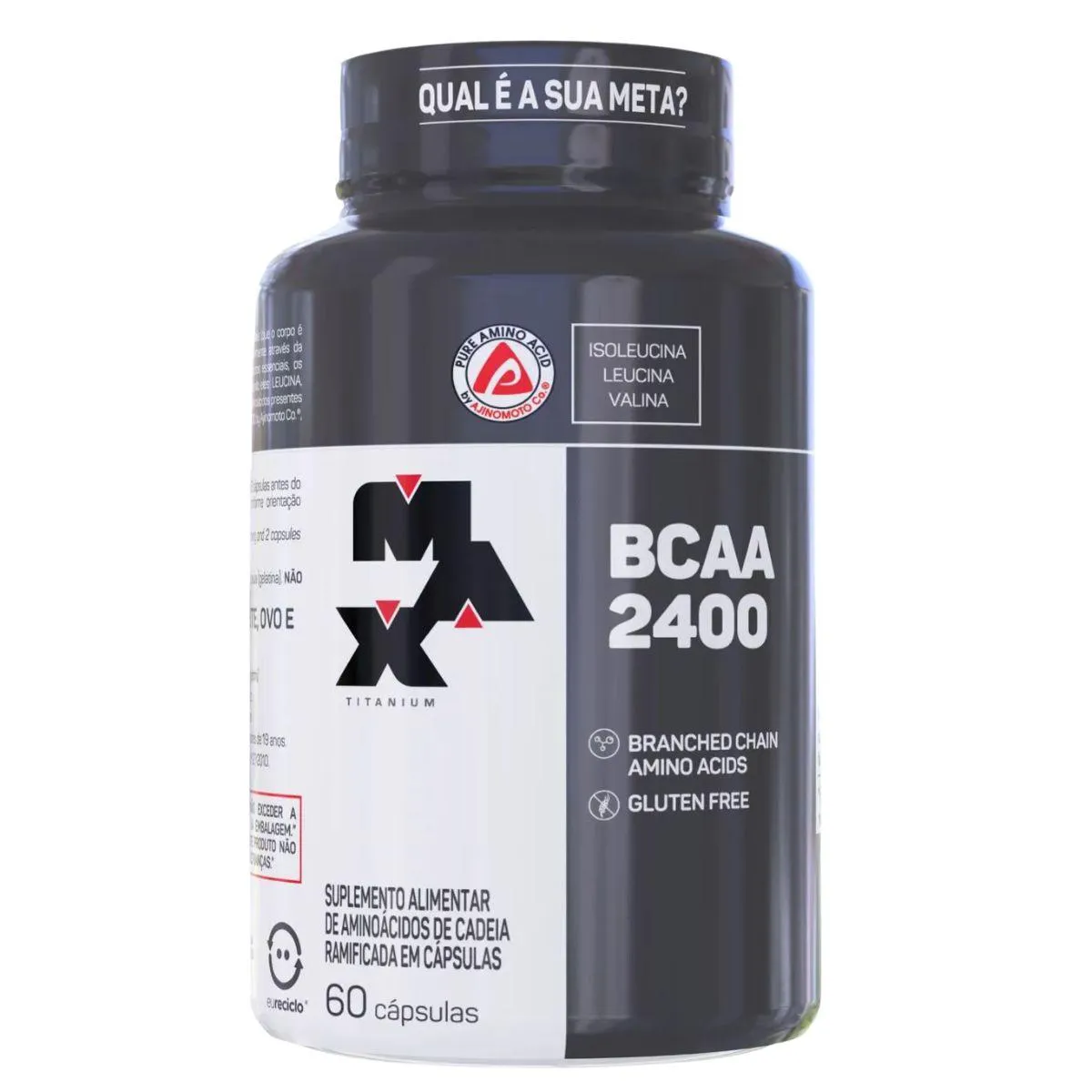 Bcaa 60 Caps Suplemento Alimentar Fórmula Natural Max Titanium — Max Titanium | Farmácia Resyla