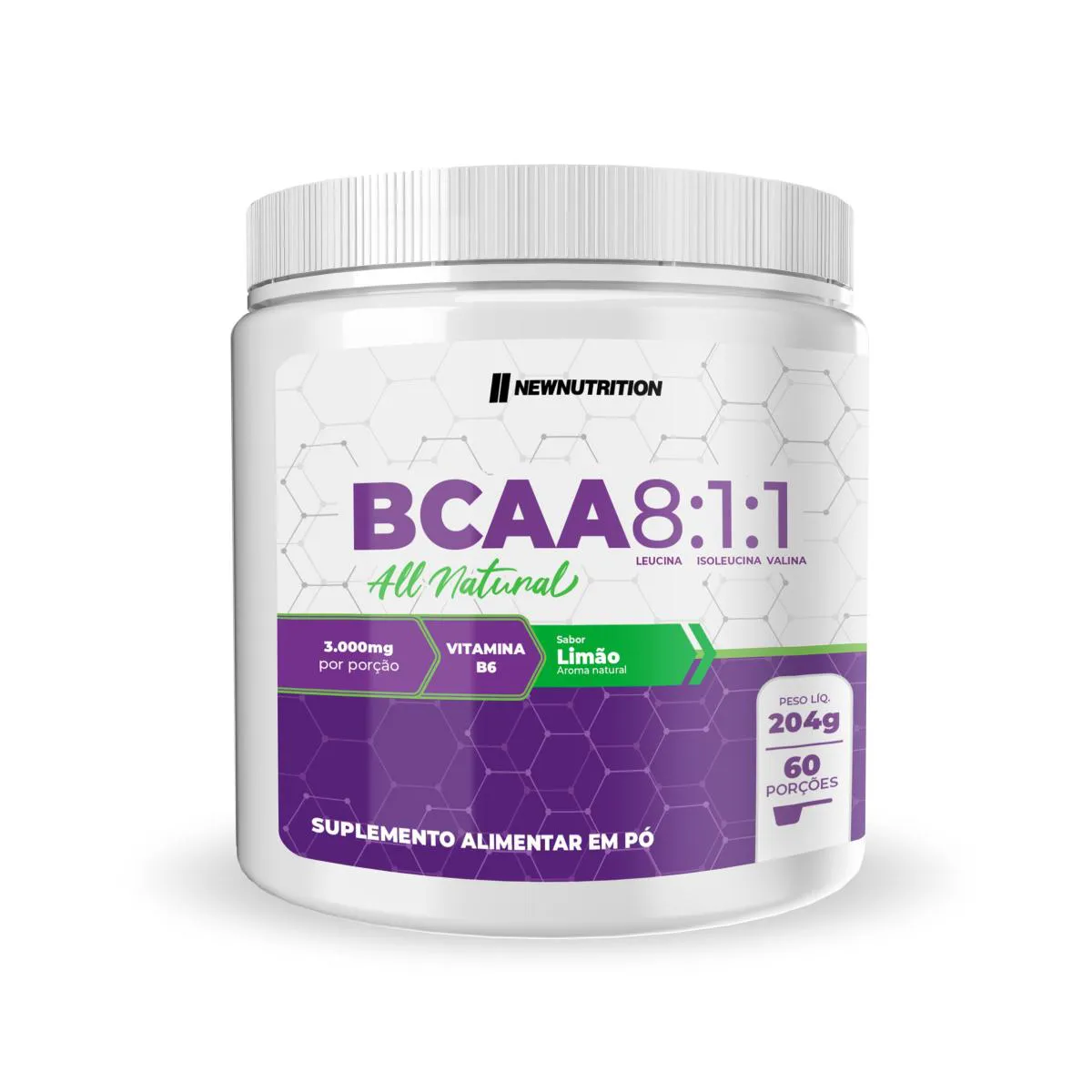Bcaa 8:1:1 204g Limao 200g Limão — | Farmácia Resyla